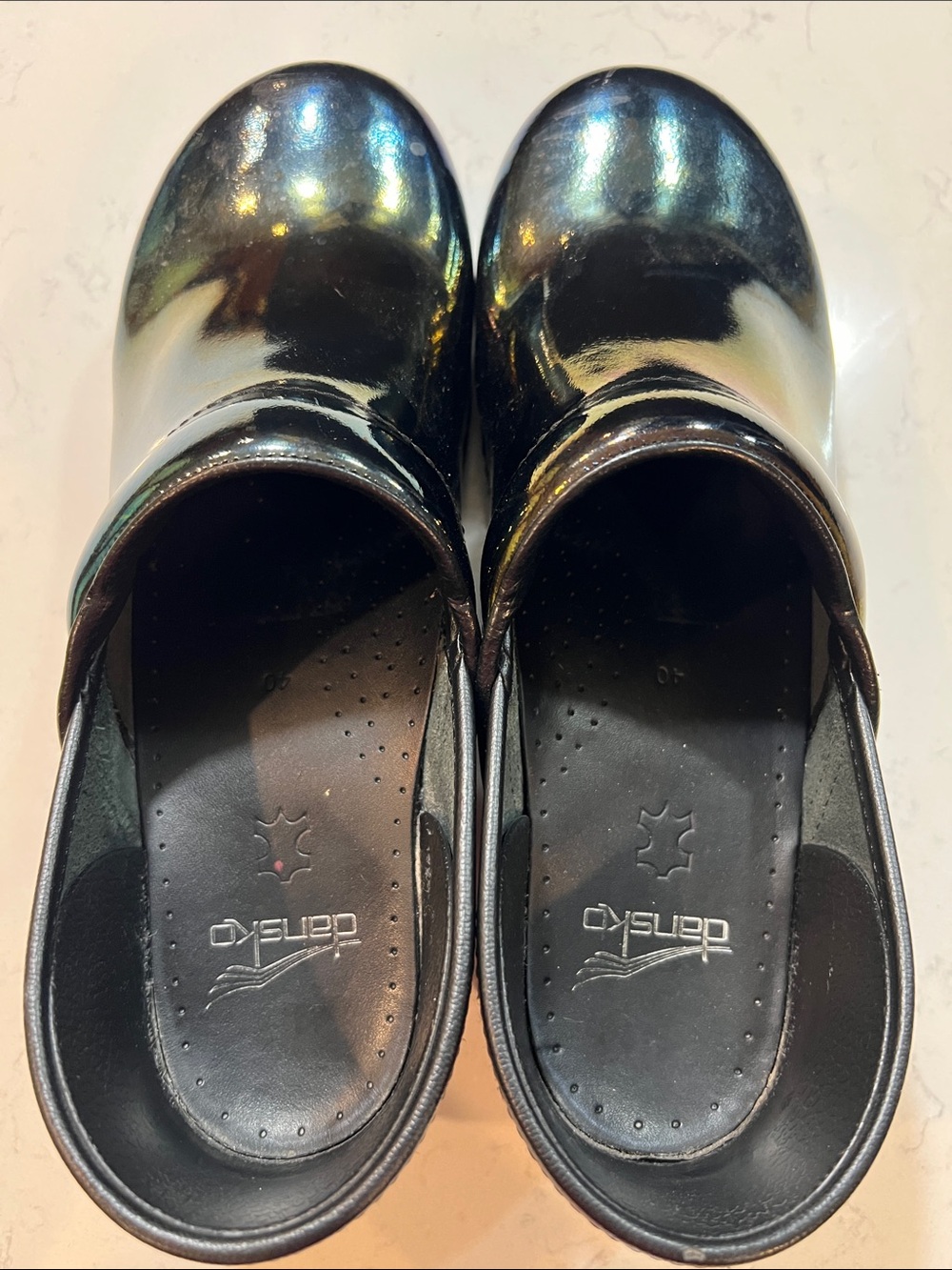 Dansko XP 2.0 Women's Rainbow Fleck Patent Leather Clog U.S. 9.5 EU Size 40 - Picture 12 of 16
